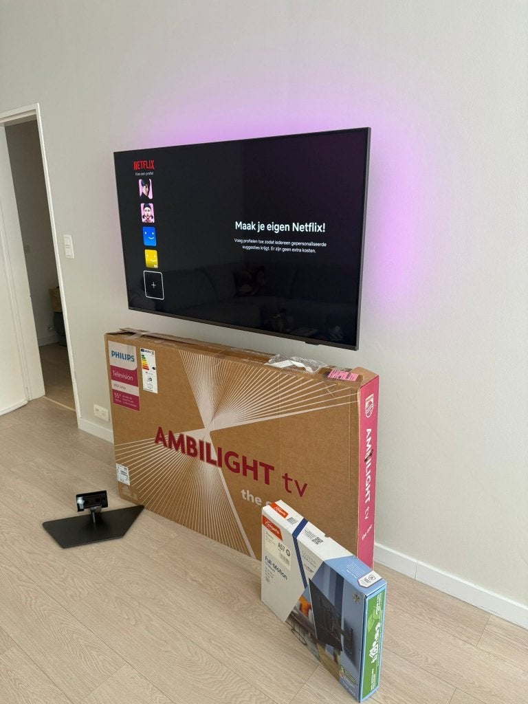 Philips Ambilight 55" QLED 4K TV (2025)+support mural+factur, TV, Hi-fi & Vidéo, Télévisions, Philips, QLED, Enlèvement ou Envoi