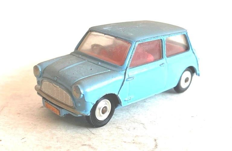 Mini blauw MK1 met doos Corgi  # 226., Enlèvement ou Envoi, Utilisé, Voiture, Corgi