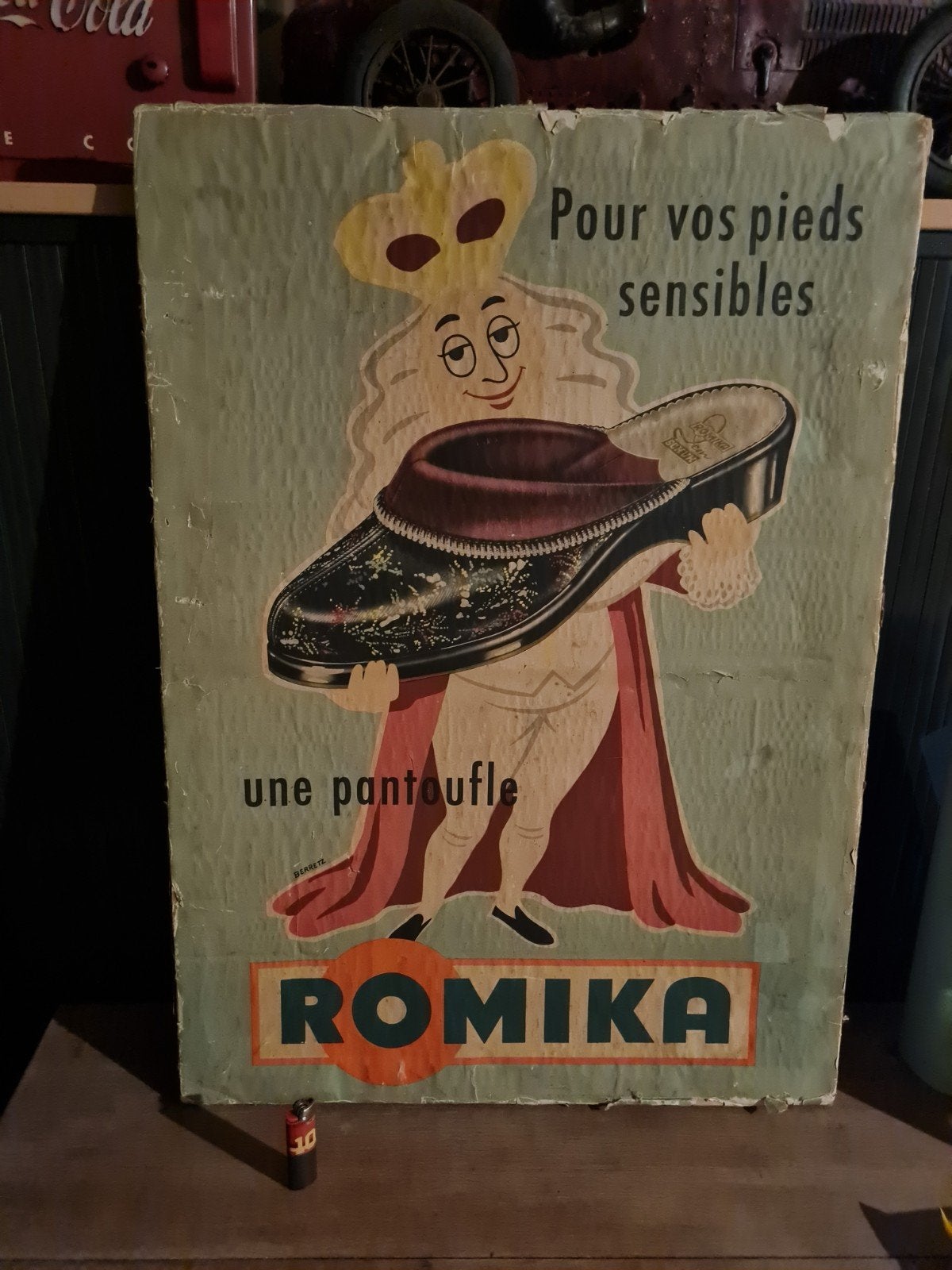 Affiche, Ophalen of Verzenden, Gebruikt, Reclamebord