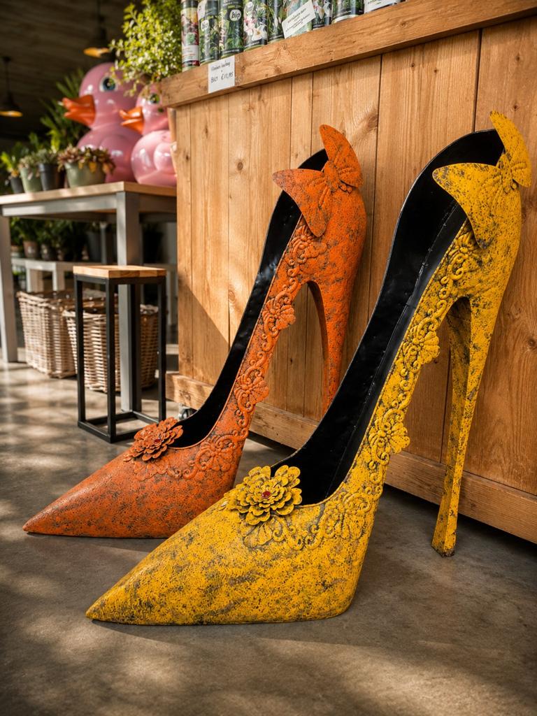 Tuindecoratie - schoenen, Ophalen, Metaal