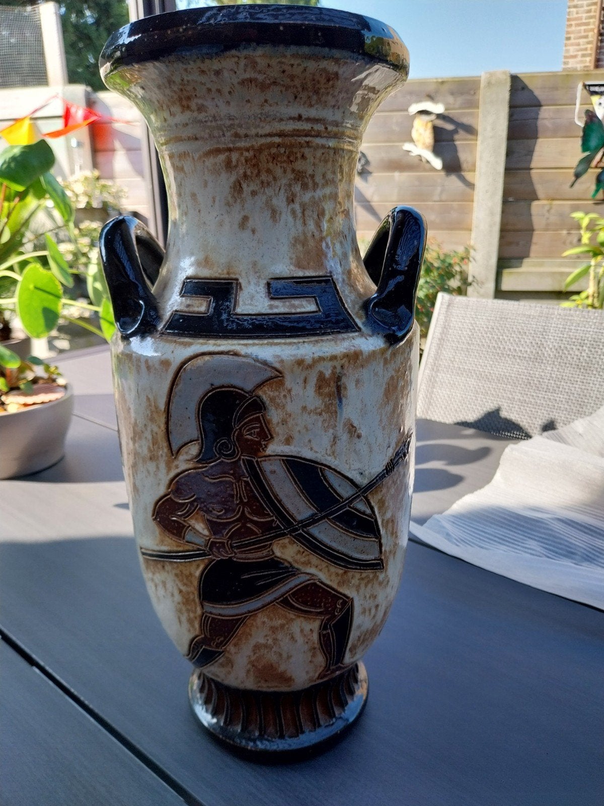 Grand vase en céramique de l'artiste belge Guérin., Enlèvement ou Envoi