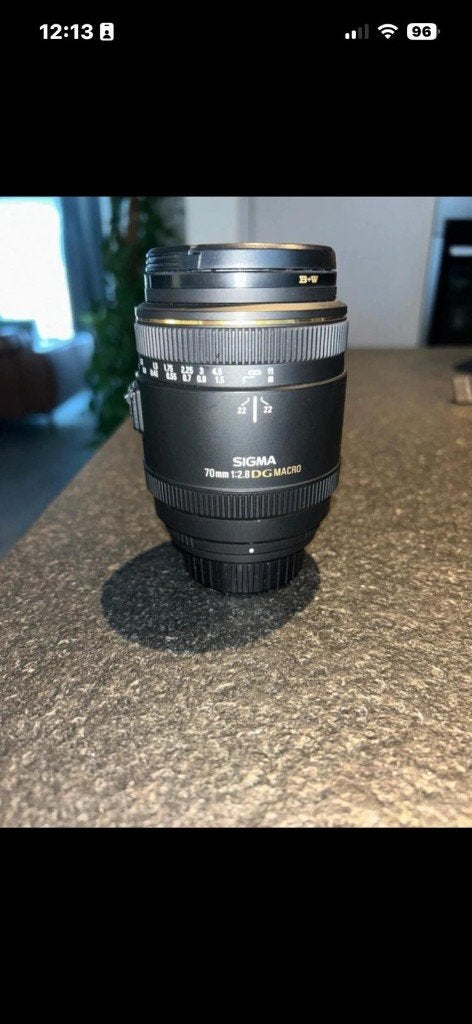 Sigma 70 f2.8 DG Macro voor nikon, Beschermhoes/tas, Nikon, Ophalen of Verzenden, Zo goed als nieuw