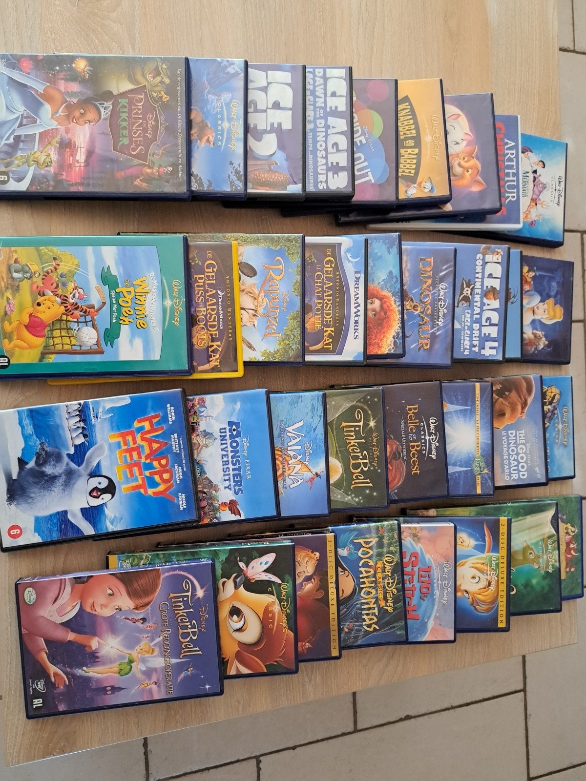 kinder dvd's, Ophalen