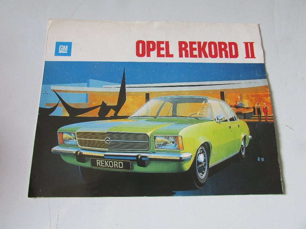 OPEL RECORD II ; BROCHURE, Gelezen, GENERAL MOTORS ANTWERPEN, Opel, Ophalen of Verzenden