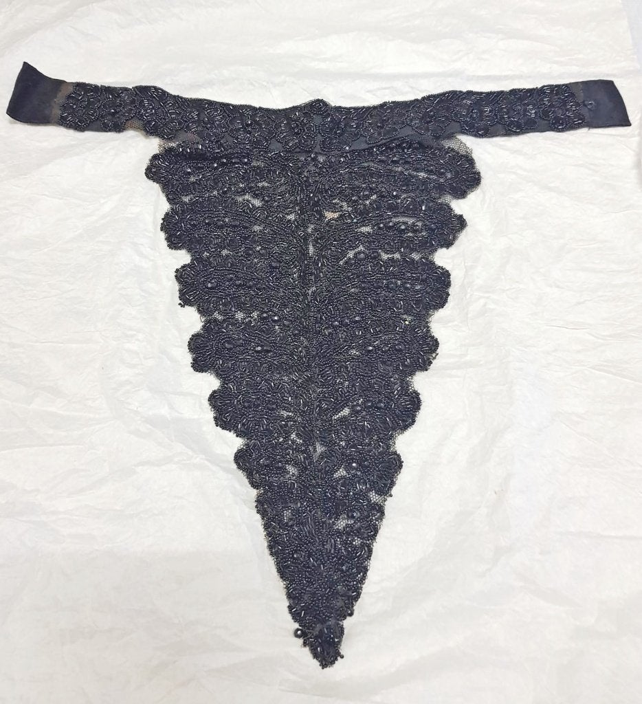Gitkraalkant Edwardiaans jurk decoratie - 2 STUKS !, Antiek en Kunst, Antiek | Kleding en Textiel, Ophalen of Verzenden, Dames