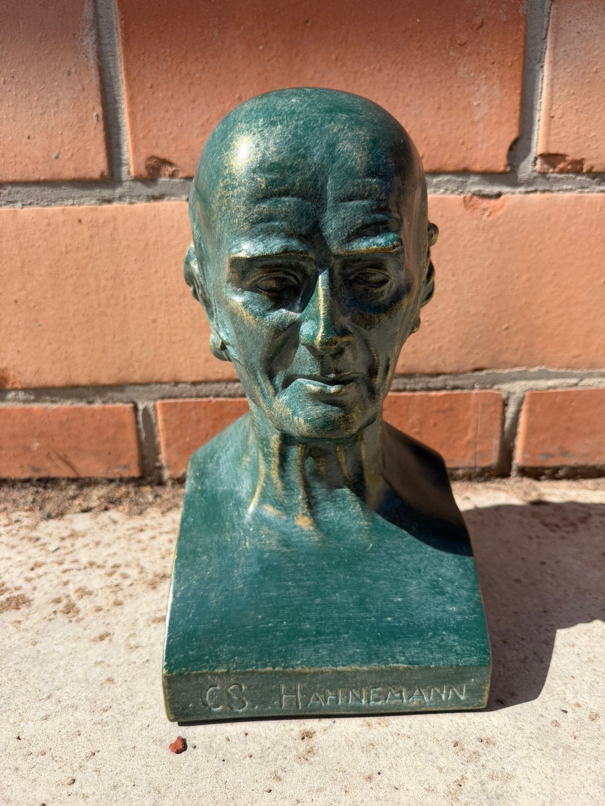 Vintage reclame buste Samuel Hahnemann homeopathie homeoden, Ophalen