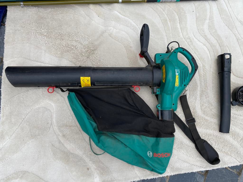 Bosch ALS30 - Bladblazer en zuiger 3000W, Tuin en Terras, Ophalen, Met opvangzak, Handgedragen, Zo goed als nieuw
