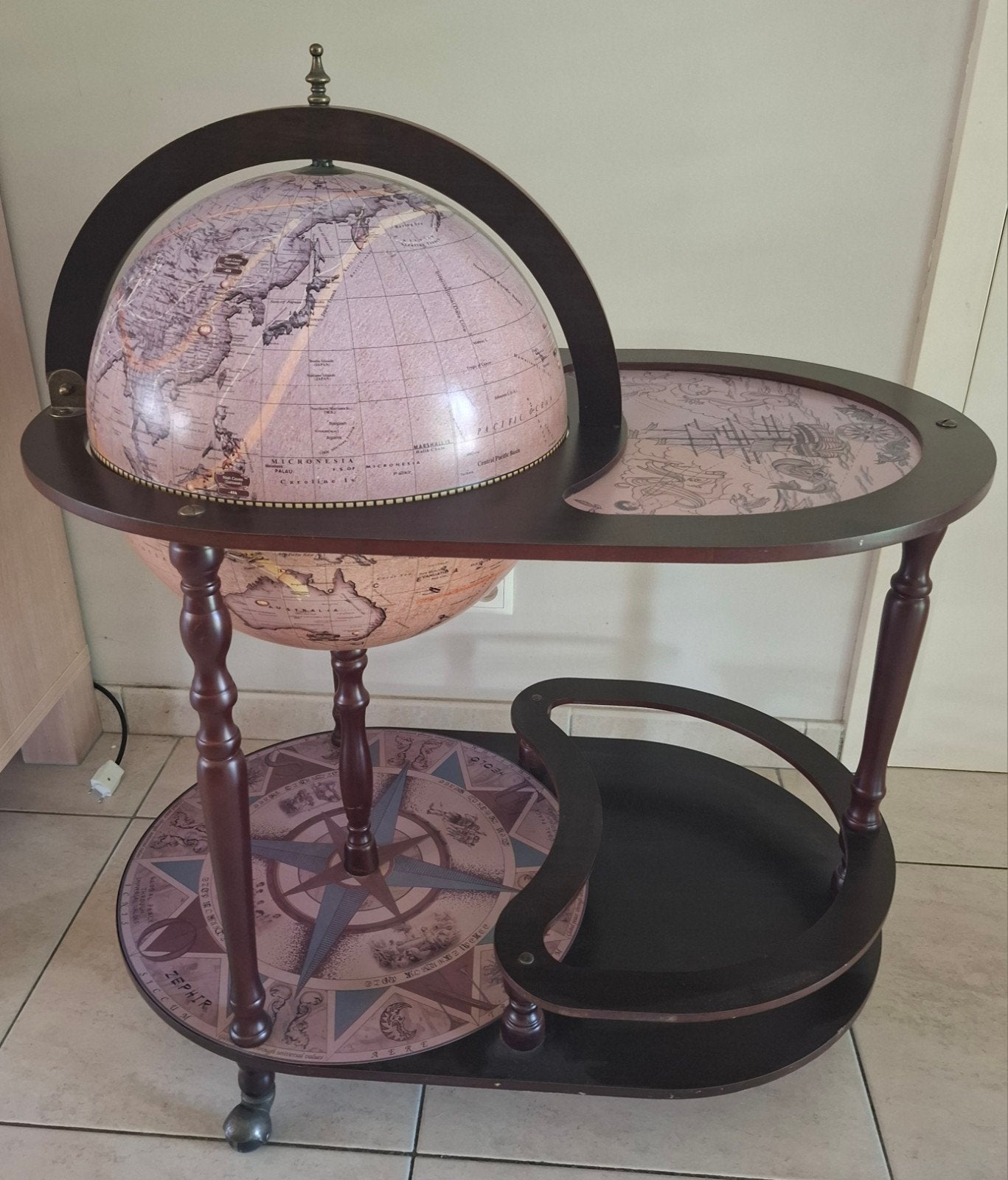 Bar Wereldbol Globe, Maison & Meubles, Accessoires pour la Maison | Globes, Enlèvement, Mobile, Comme neuf, Globe bar