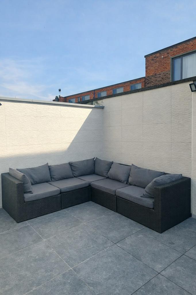 Hoek lounge zetel, Ophalen