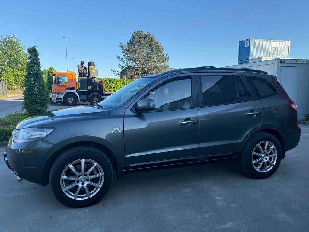 Hyundai SantaFe 2.2crdi 4x4 Automatique, Cuir, Argent ou Gris, Entreprise, Noir