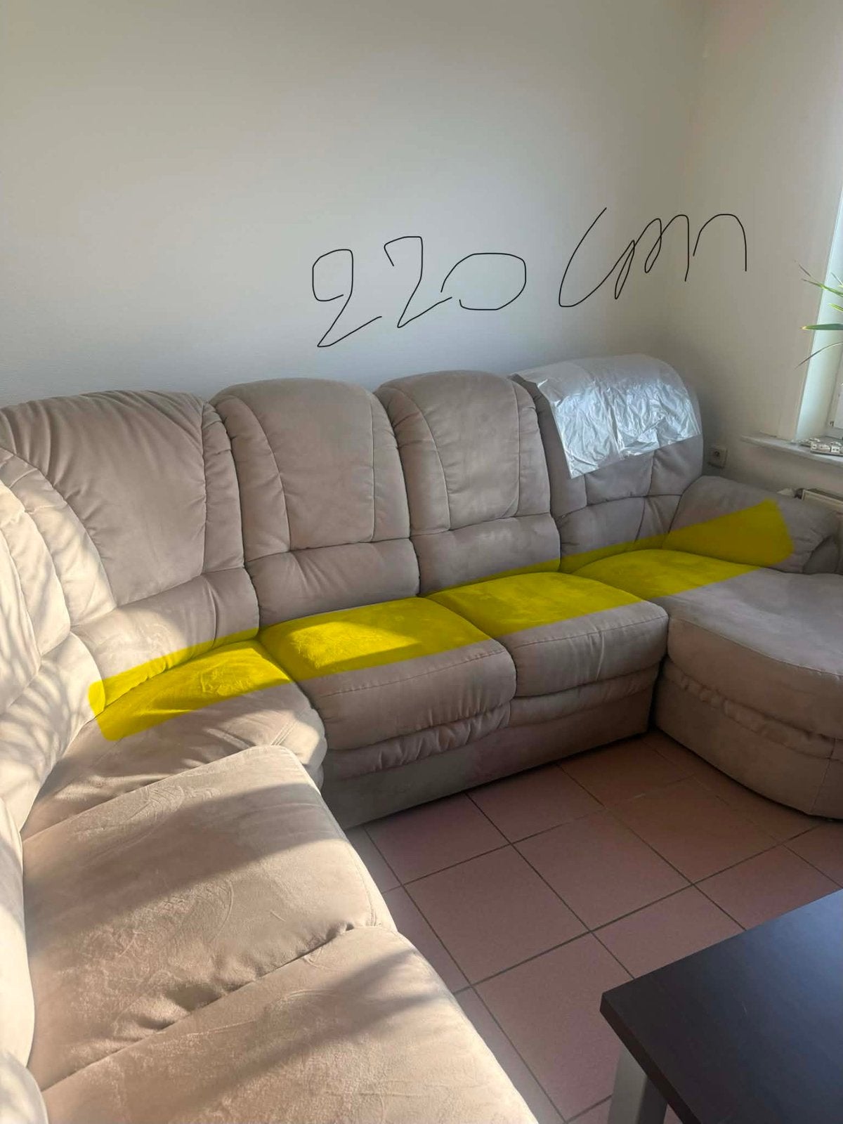 L- salon + electrisch verstelbare relax zetel, Huis en Inrichting, Ophalen, Zo goed als nieuw