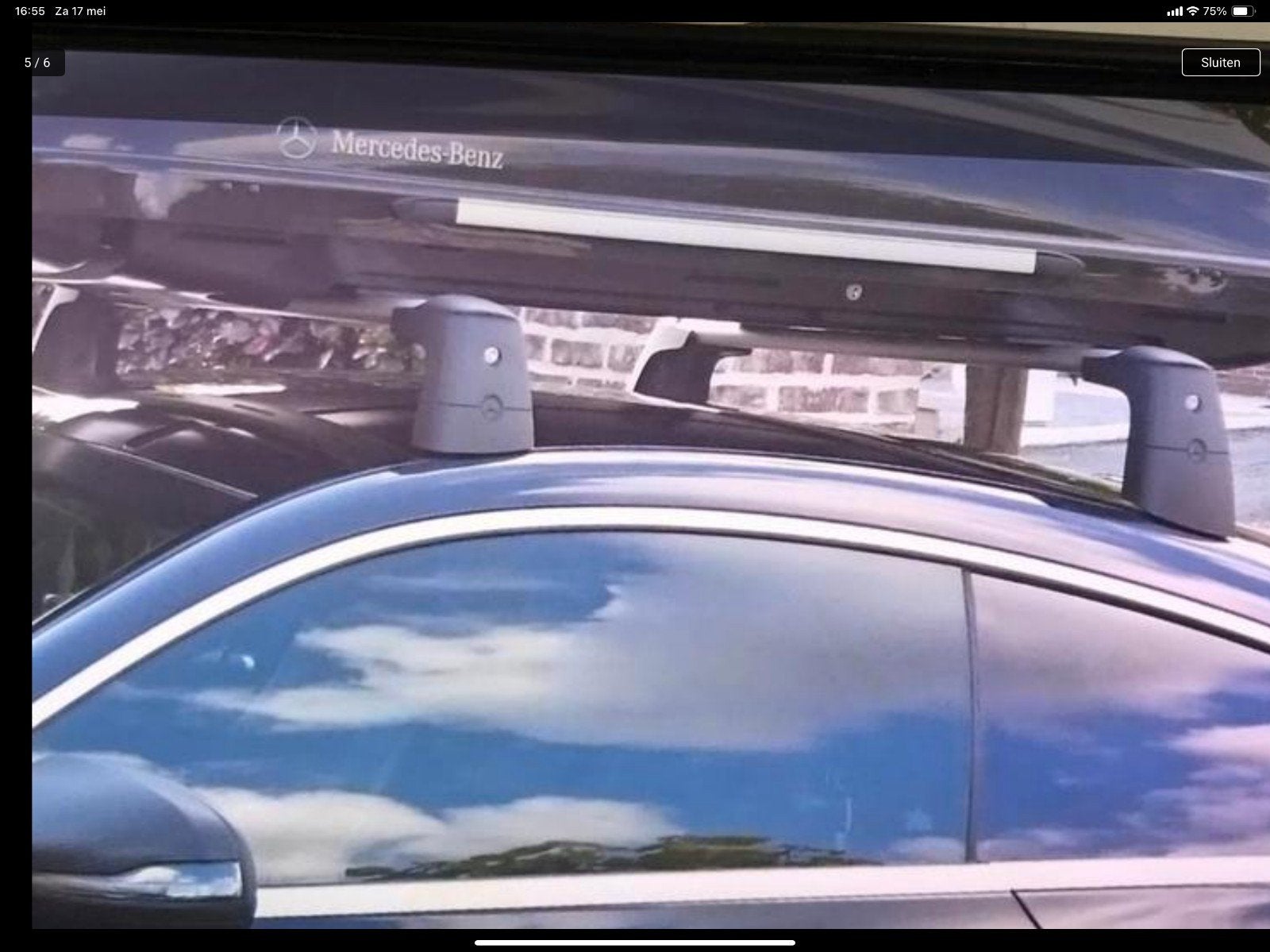 mercedes w205 coupe coupe originele dakdragers, Auto diversen, Dakdragers, Ophalen, Zo goed als nieuw