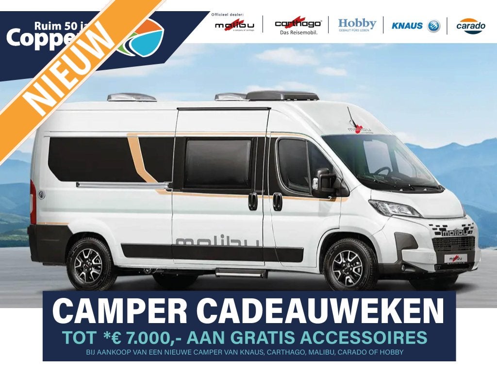 Malibu Compact 600 LE 2027 4000 euro voordeel, Buscamper of Camperbus, Ringverwarming, Malibu, Dakluik