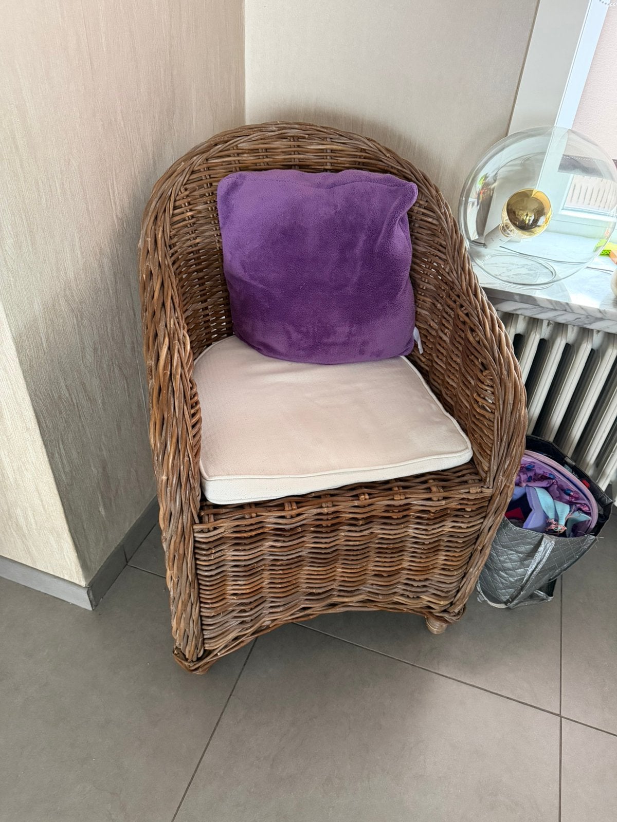 Rieten stoel, Kinderen en Baby's, Ophalen, Zo goed als nieuw
