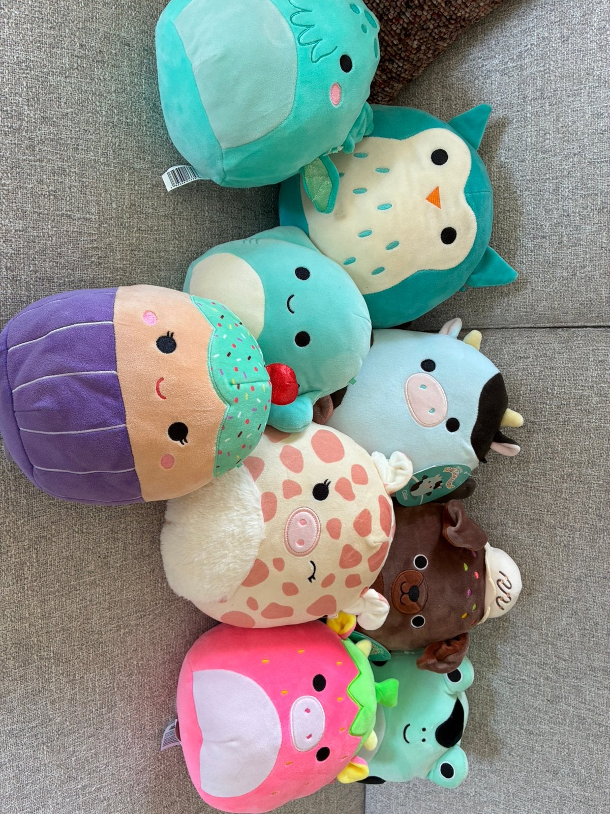 9 squishmallows van 20 cm, Ophalen, Zo goed als nieuw, Middelgroot (20 tot 80 cm), Squishmallow