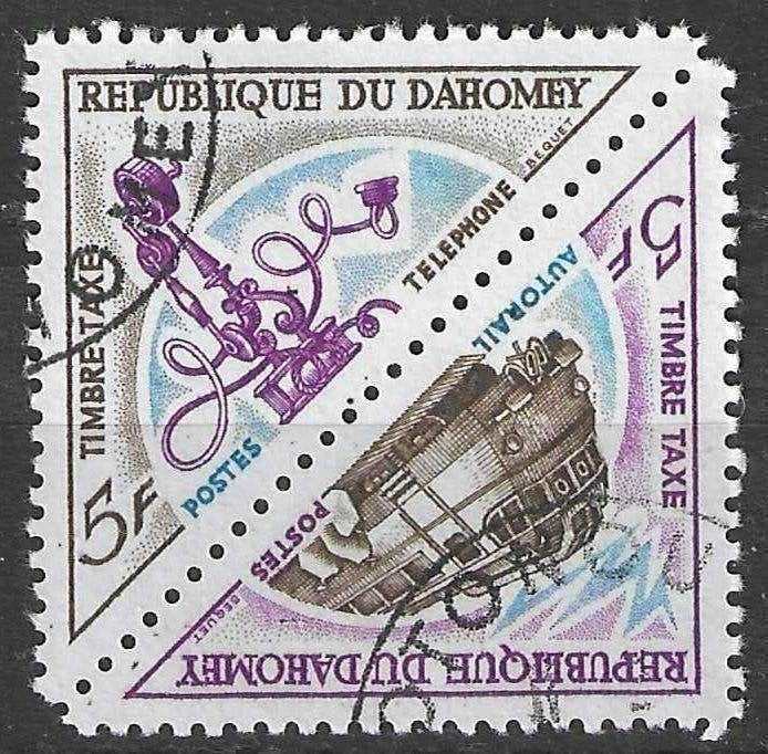 Dahomey 1967 - Yvert 41TX-42TX - Timbres fiscaux (ST), Envoi, Affranchi