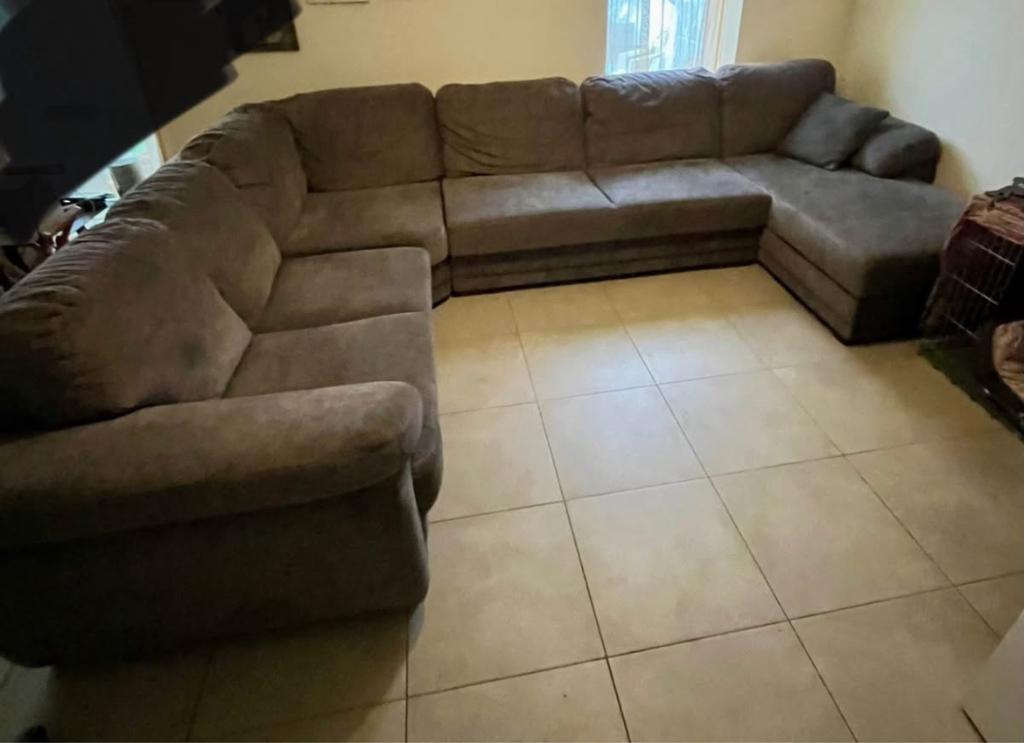 Grote U vormige hoeksalon, Huis en Inrichting, Ophalen, Gebruikt, Overige materialen