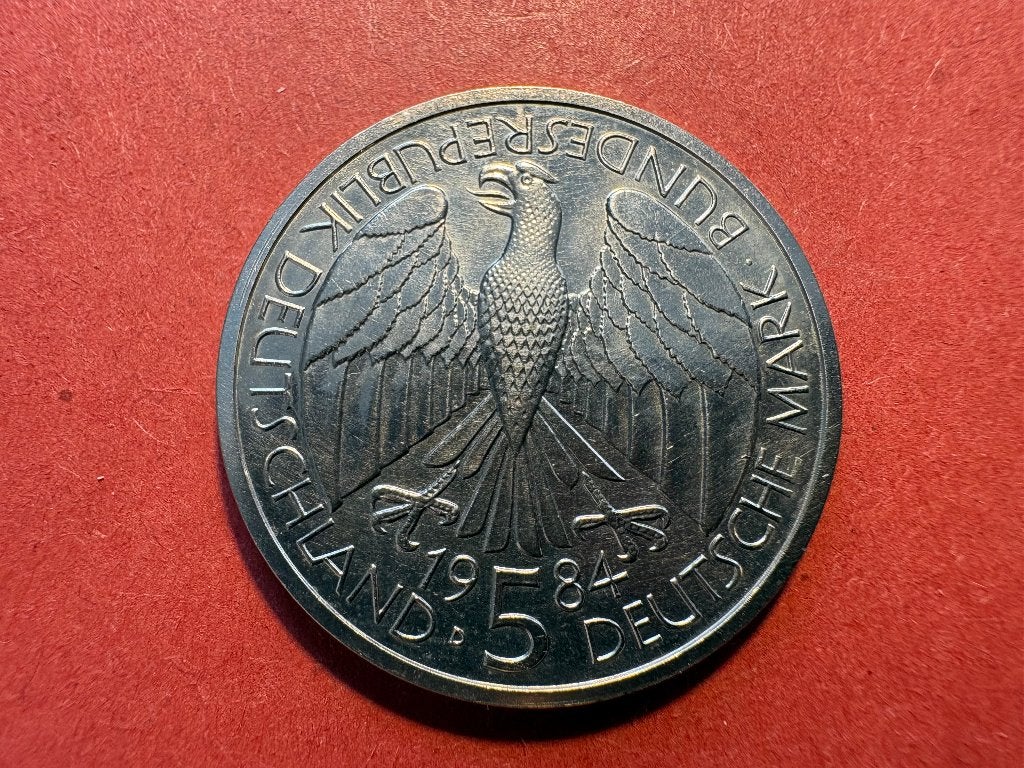 Allemagne - 5 Mark 1984 D - Deutscher Zollverein (#332#), Enlèvement ou Envoi, Allemagne, Monnaie en vrac
