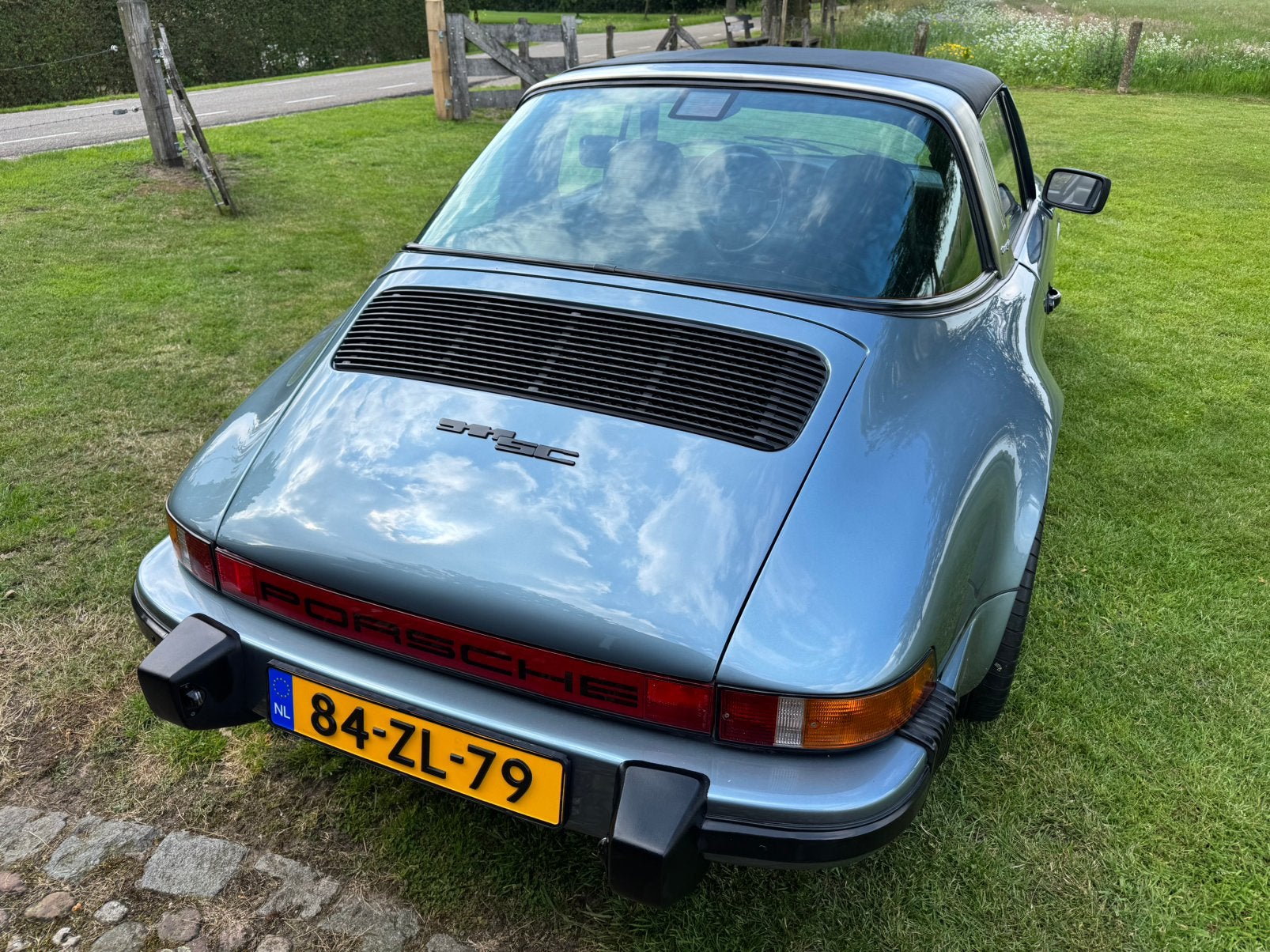 Porsche 911 Targa, 3.0 SC bj. 1978, Auto's, Porsche, Achterwielaandrijving, Zwart, Cabriolet, Blauw