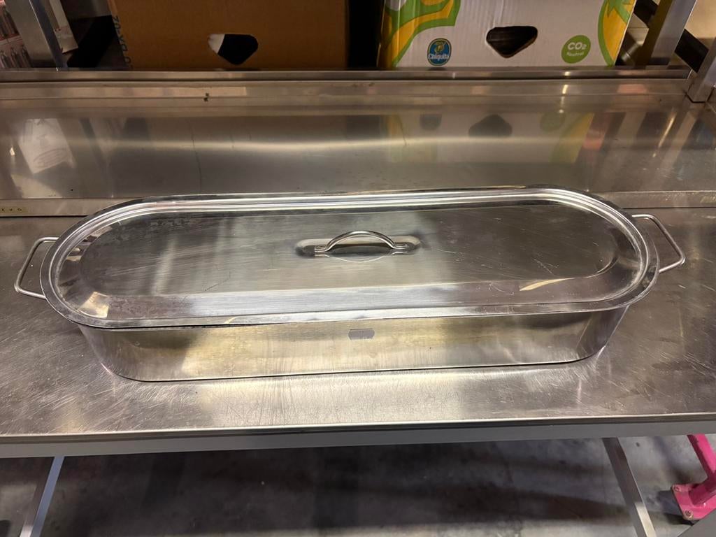 Zalm kookpan Inox, Huis en Inrichting, Keuken | Potten en Pannen, Ophalen