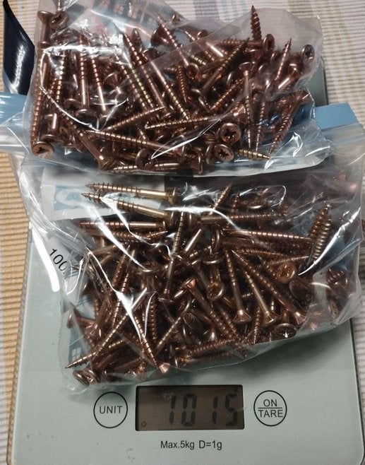 1KG Schroeven 4,5 x 40mm, Bricolage & Construction, Enlèvement ou Envoi, Neuf, Moins de 50 mm, Vis