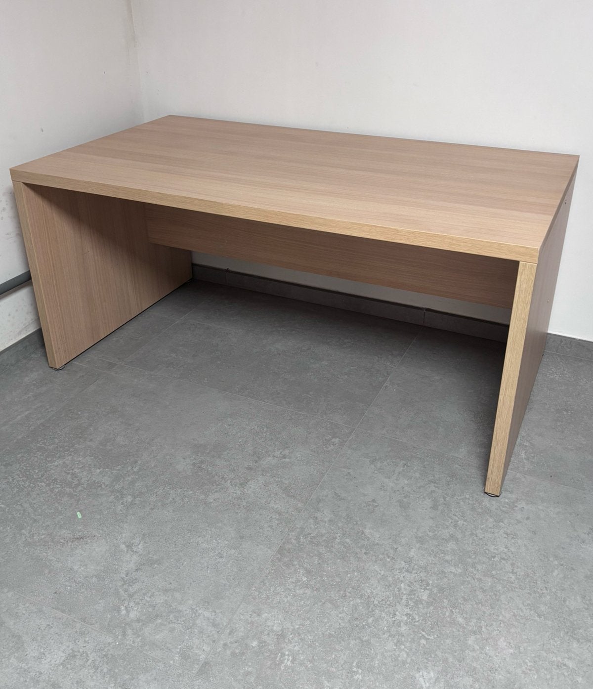 Grand bureau professionnel style chêne, Enlèvement, Comme neuf, Bois