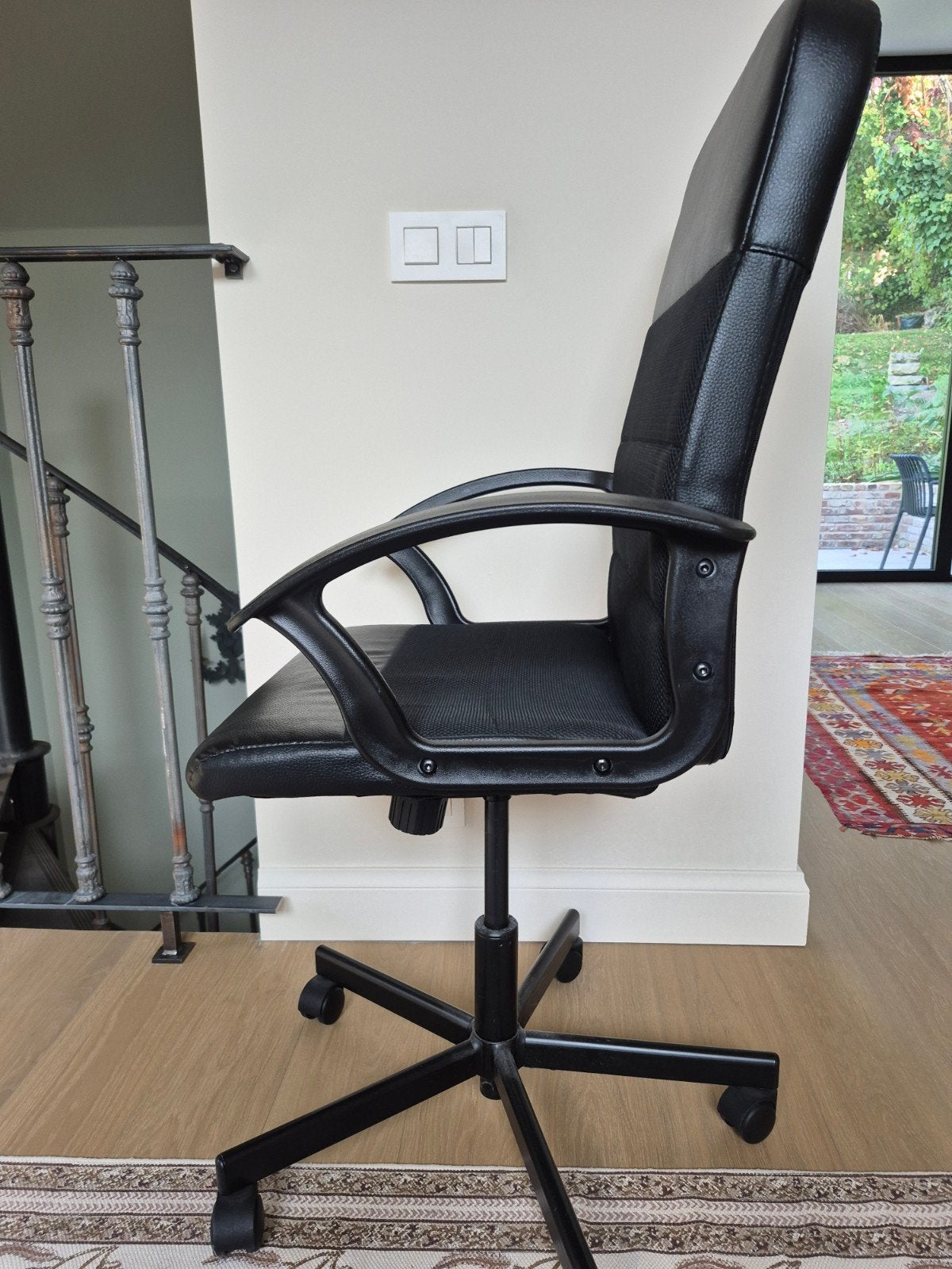 chaise de bureau Ikea, Enlèvement, Comme neuf, Noir, Chaise de bureau