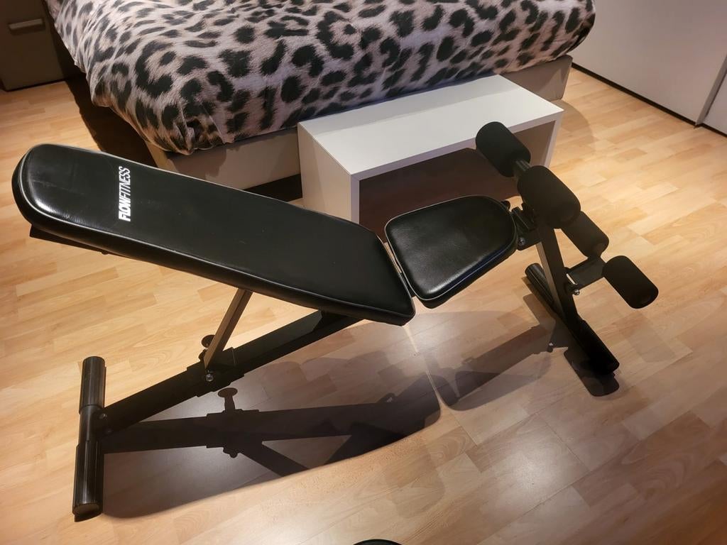 Flow fitness bank en halters, Sport en Fitness, Ophalen