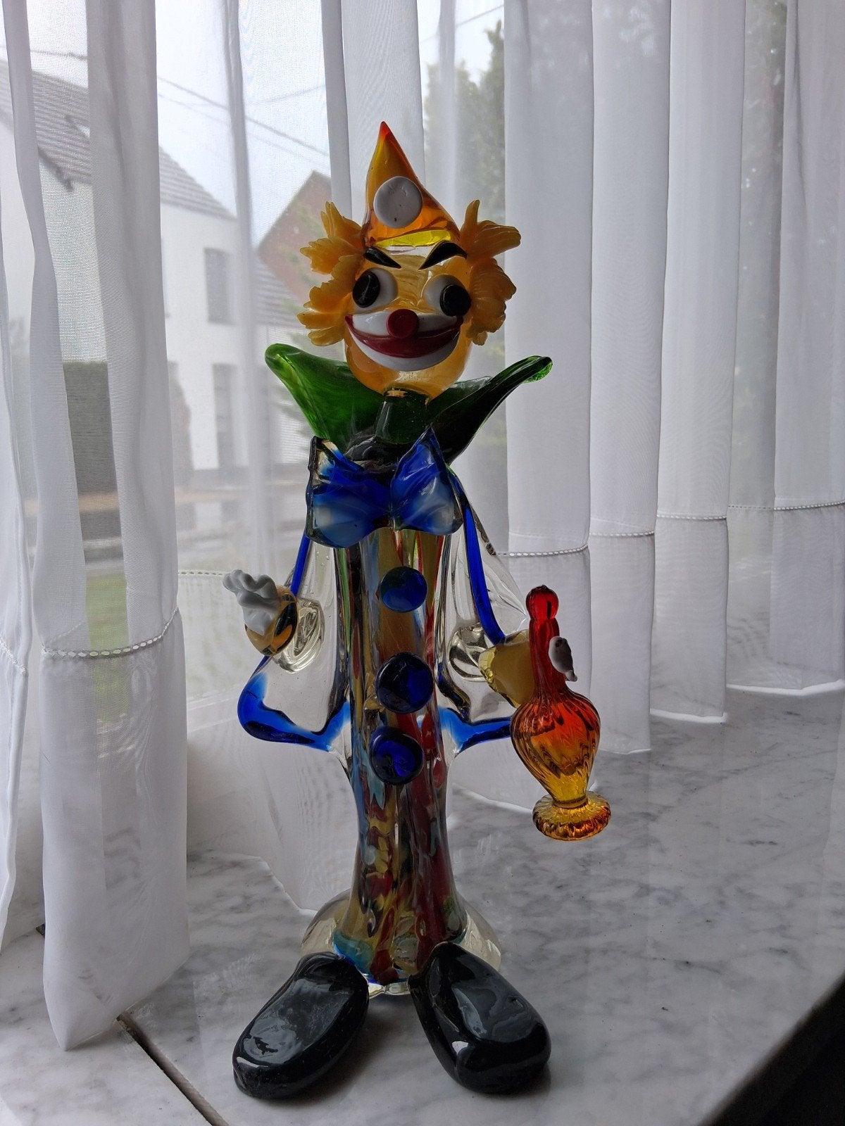 murano clown jaren '70 met flacon, Enlèvement
