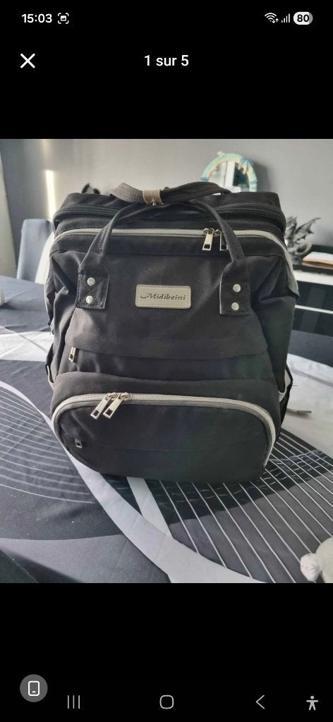 Sac a langer, Enfants & Bébés, Sac à langer bébé, Enlèvement, Comme neuf, Sac à dos