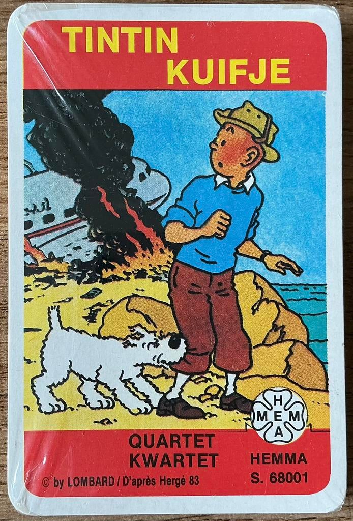 KUIFJE/TINTIN/kwartetspel, Verzamelen, Ophalen of Verzenden, Zo goed als nieuw, Speelkaart(en)
