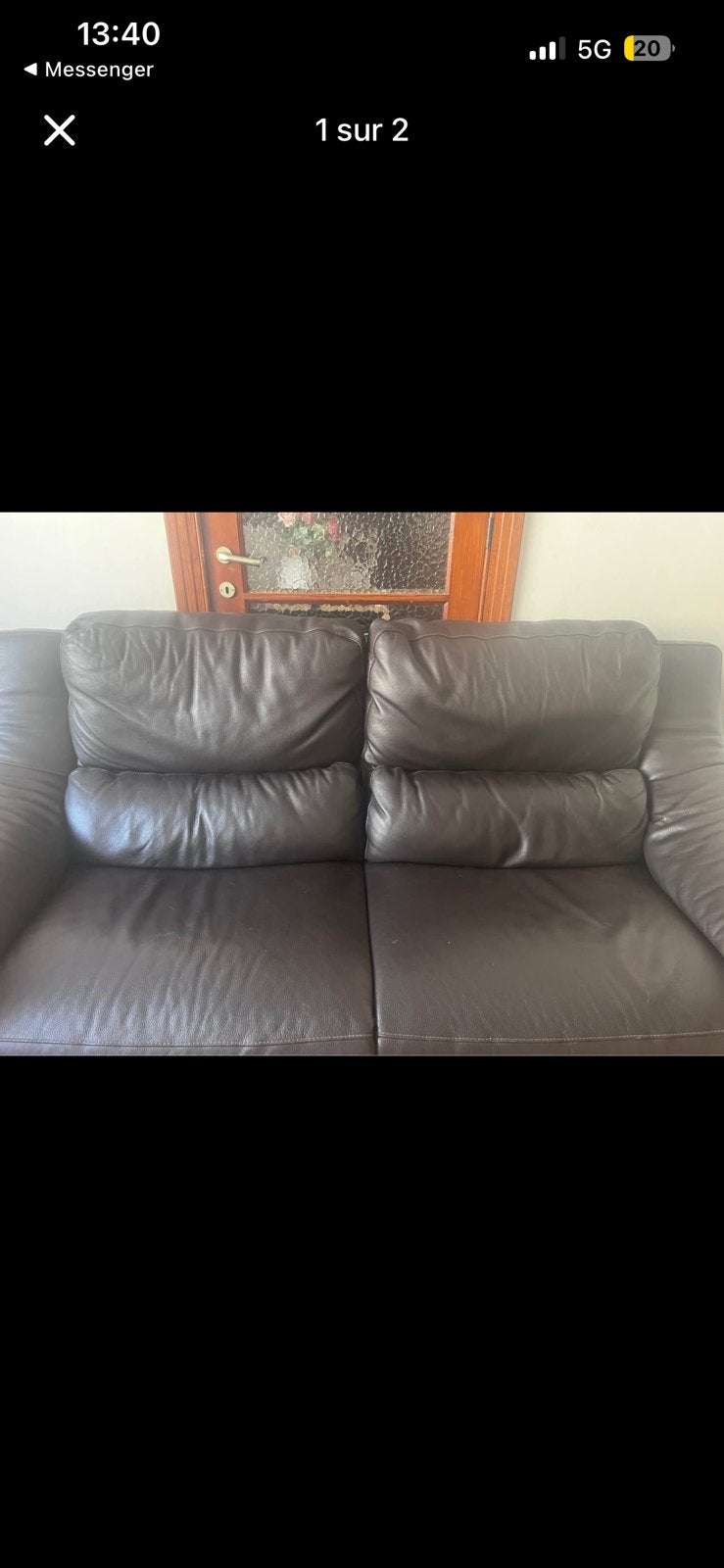 Fauteuil avec relax électrique, Enlèvement, Comme neuf, Cuir