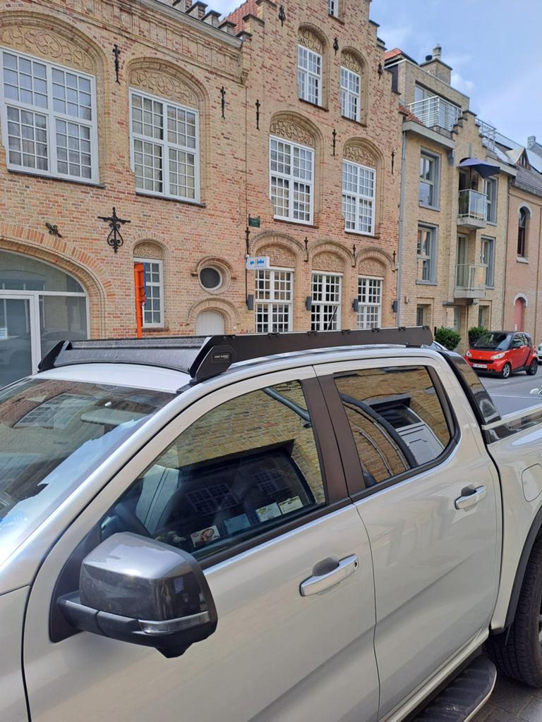 Bagagedrager zwart met LED verlichting, Ford Ranger 2023, Ophalen