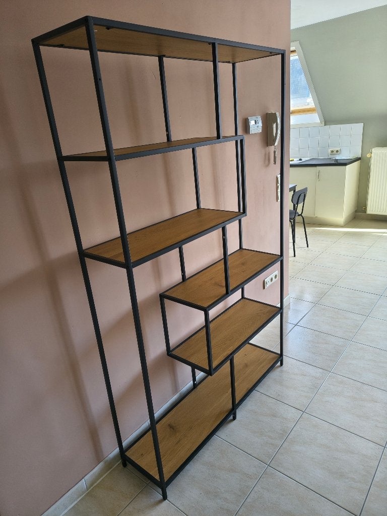 modern wandrek, Huis en Inrichting, Ophalen, Zo goed als nieuw, Bruin, Metaal