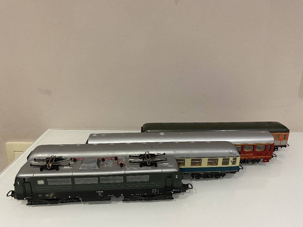 HO Lima treinset DB E 310 001 & 3 rijtuigen (710), Hobby en Vrije tijd, Modeltreinen | H0, Gebruikt, Treinset, Gelijkstroom, Lima