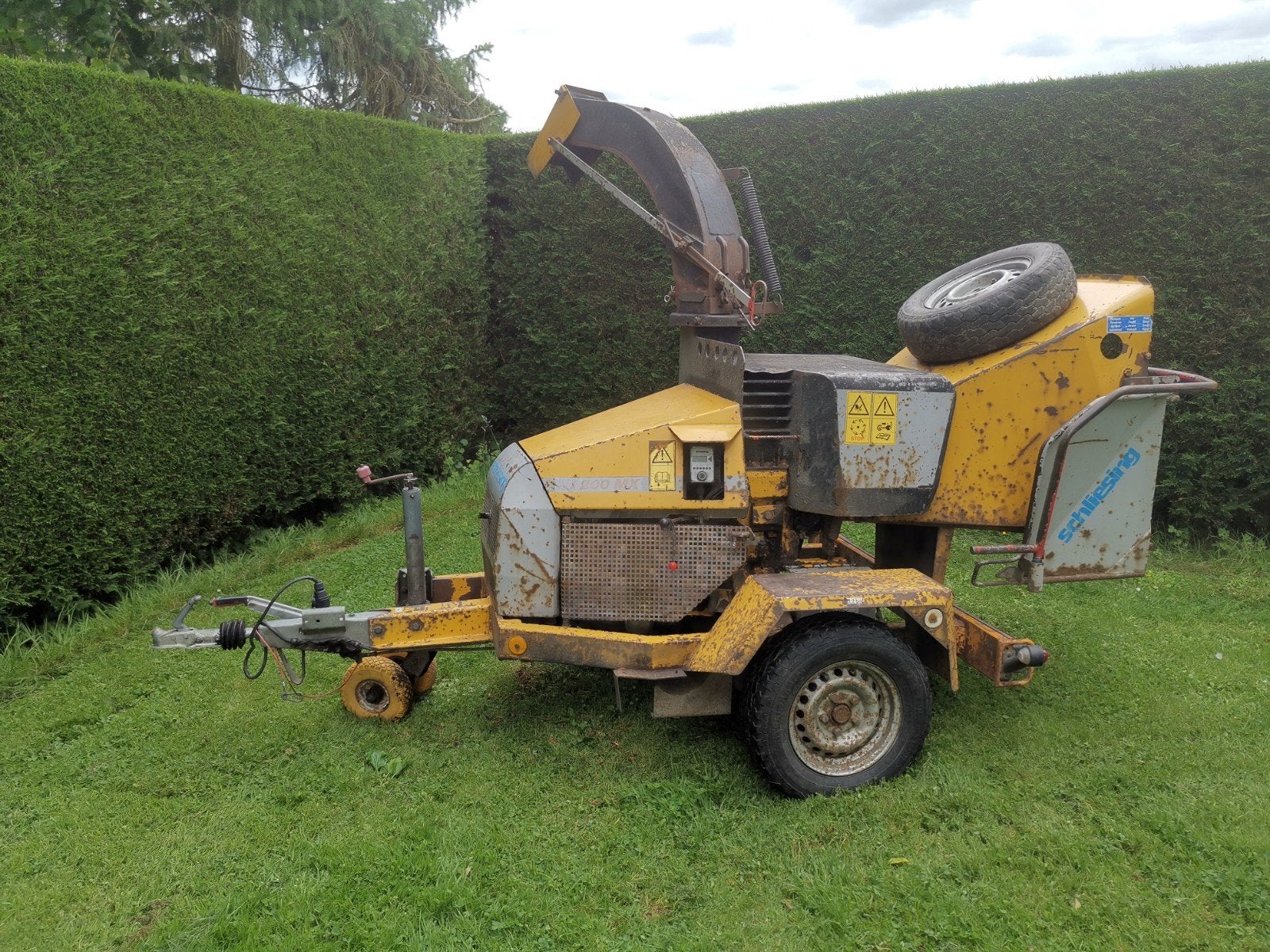Broyeur de branches Schliesing MX200, Enlèvement