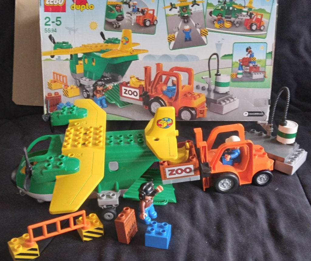 Cargo plane - Duplo #5594 (2009), Boîte incluse, Ensemble complet, Enlèvement, Utilisé