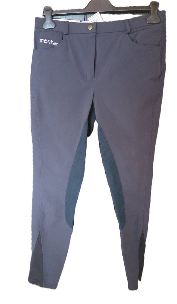 Rijbroek Montar olga flower, mt 44,fullseat, d.blau/navy, Dieren en Toebehoren, Ophalen, Blauw, Dressuur, Onderkleding