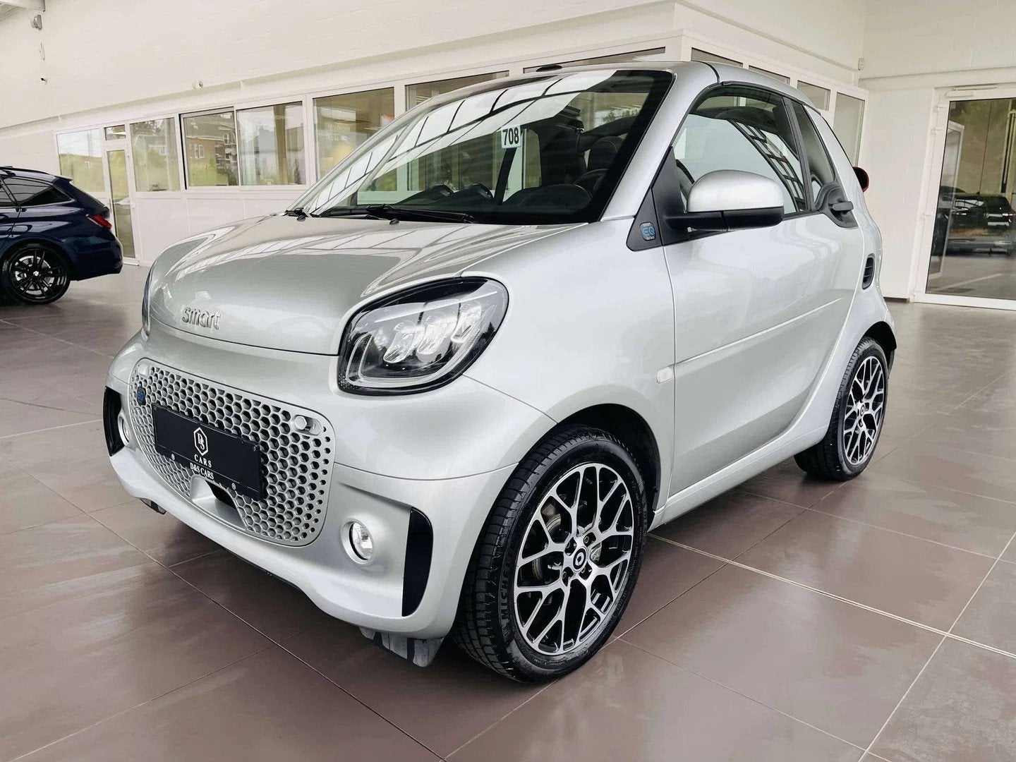 Smart Fortwo Cabrio EQ 17.6 kWh * GARANITE + GPS + CUIR + CA, Auto's, Automaat, Gebruikt, Zwart, Cabriolet