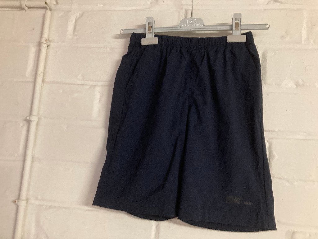 Donkerblauwe korte broek/short, Jack Wolfskin, 152, 12 jaar, Enfants & Bébés, Vêtements enfant | Taille 152, Pantalon, Garçon