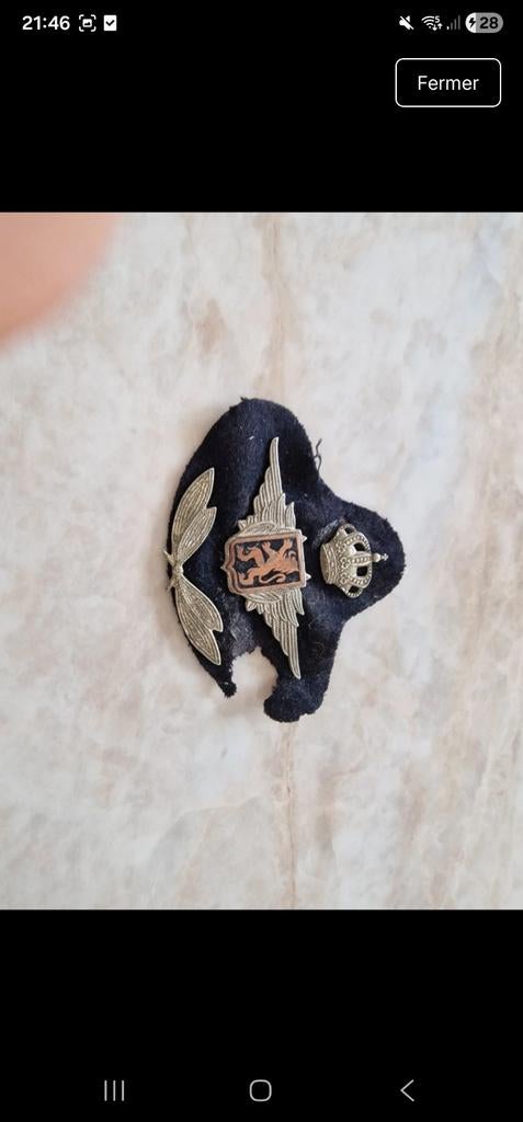 Médailles broche air force belge, Enlèvement ou Envoi