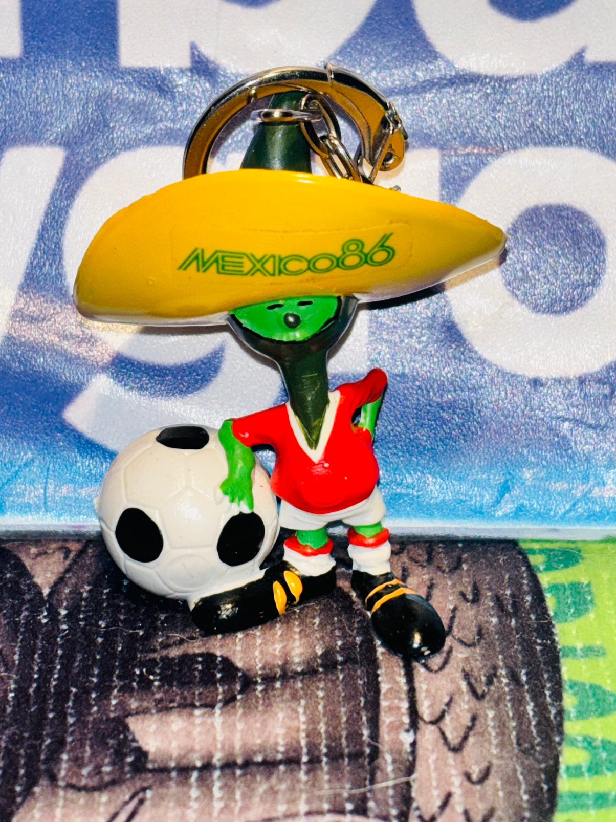 Mexico 86 Vintage World Cup mascotte kiest sleutelhanger, Verzamelen, Ophalen of Verzenden, Gebruikt