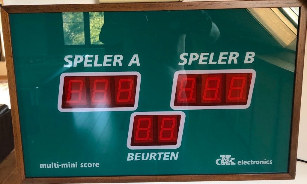 Scorebord !, Sports & Fitness, Enlèvement, Comme neuf, Table de billard