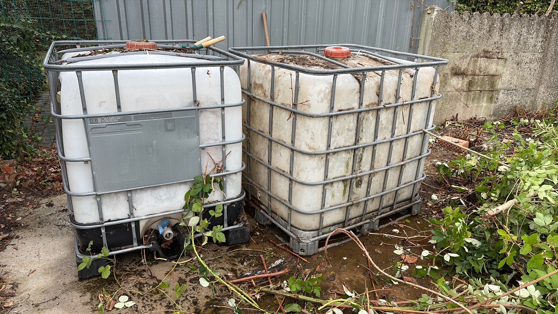 Regentonnen 1000 l, Tuin en Terras, Regentonnen, Ophalen, Kunststof, Met kraantje, 150 liter of meer