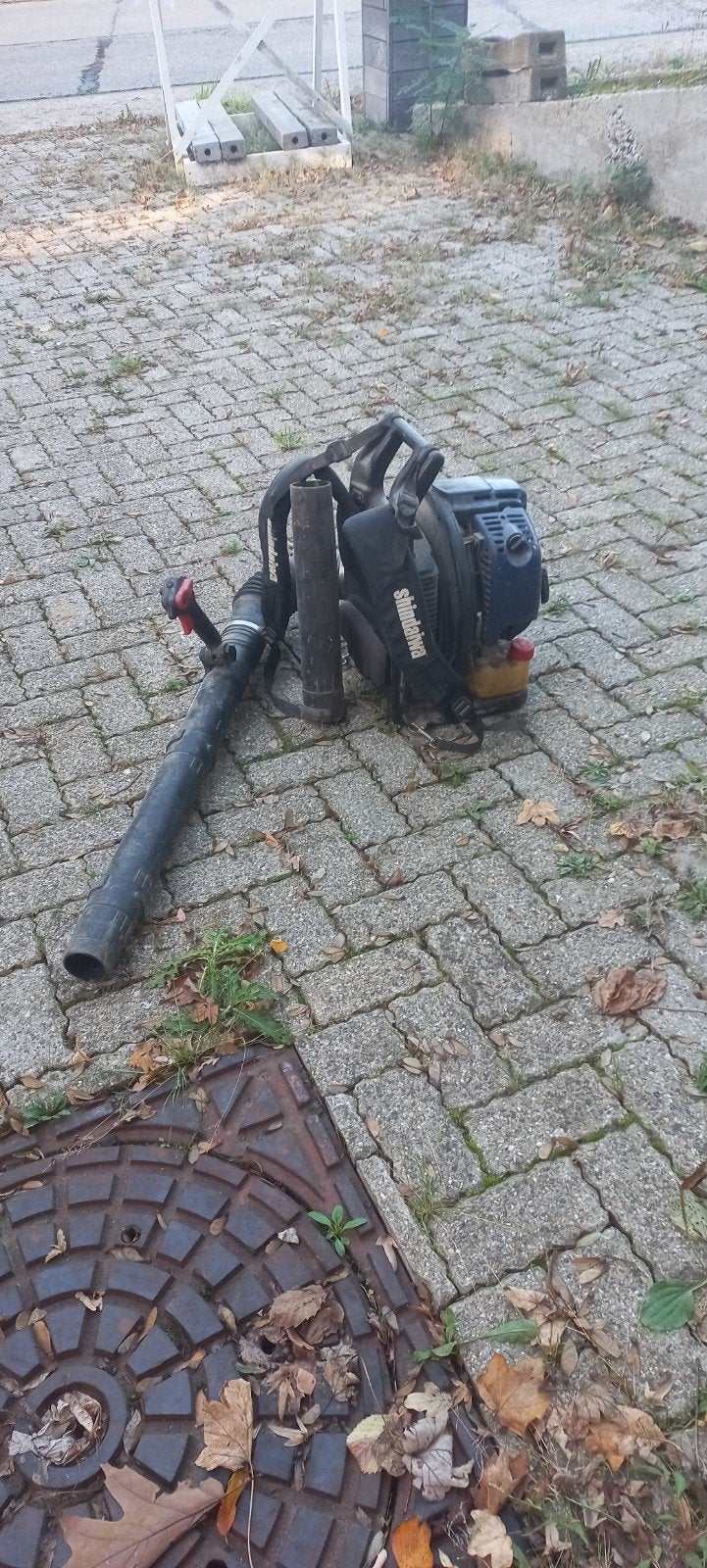 Bladblazer Shindaiwa, Ophalen