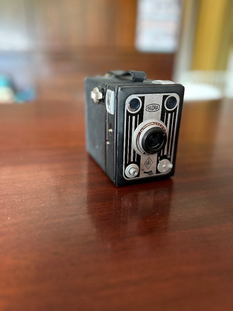 Vintage Bilora Box Camera, Audio, Tv en Foto, Fotocamera's Analoog, Niet werkend, Ophalen