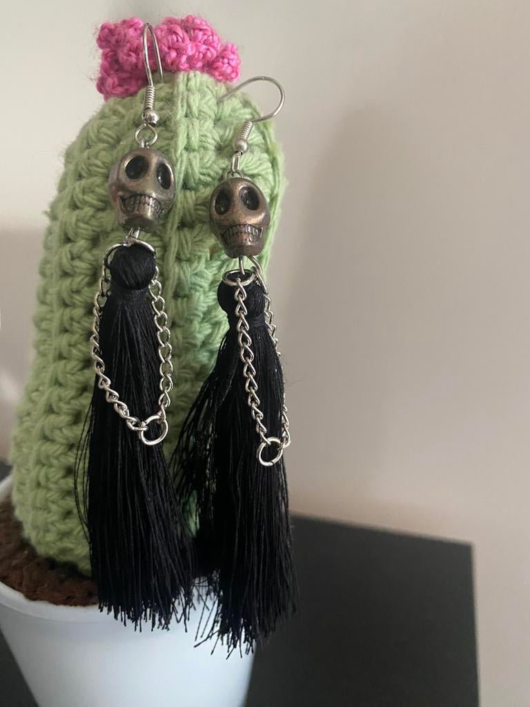 Oorbellen skelet, Bijoux, Sacs & Beauté, Boucles d'oreilles, Neuf, Enlèvement, Autres matériaux, Argent
