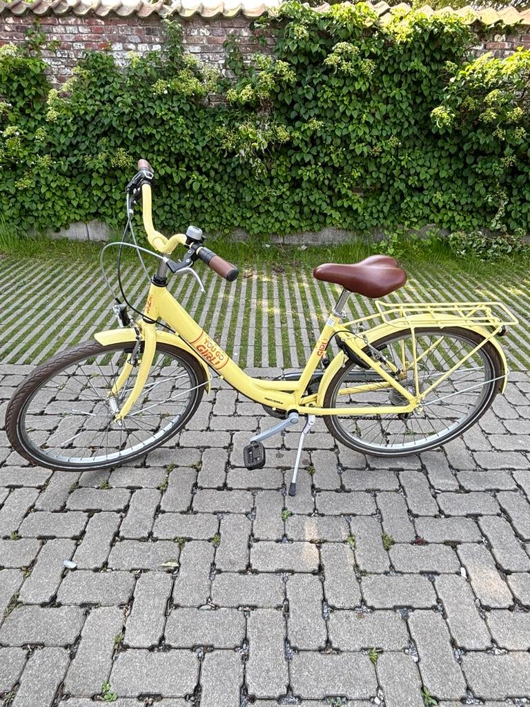 meisjesfiets Bike Fun 26 inch geel, Fietsen en Brommers, Fietsen | Meisjes, Gebruikt, 26 inch of meer, Handrem, Versnellingen