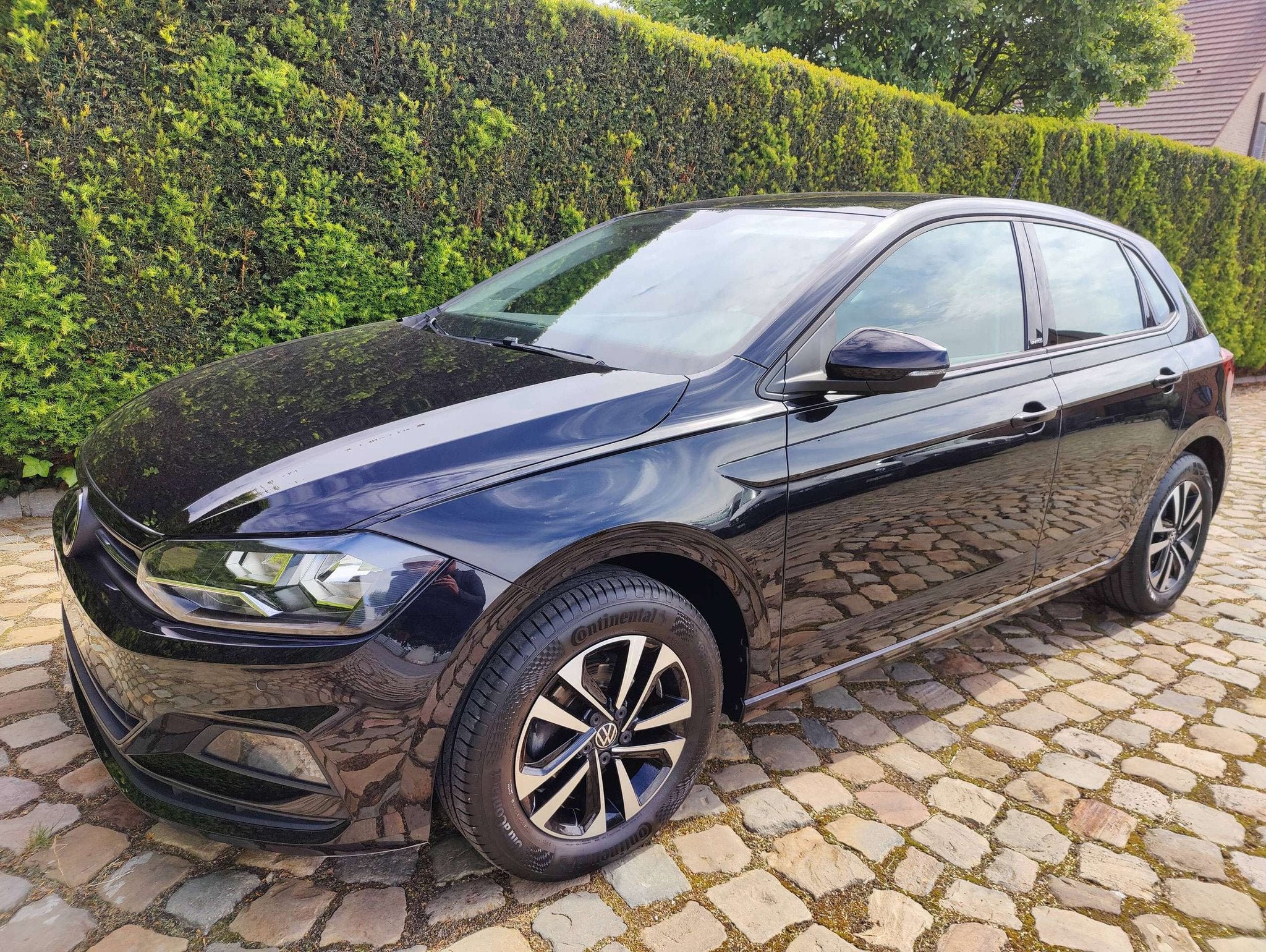 Volkswagen Polo Polo 1.0i United (bj 2022), Auto's, Voorwielaandrijving, Stof, Gebruikt, Zwart