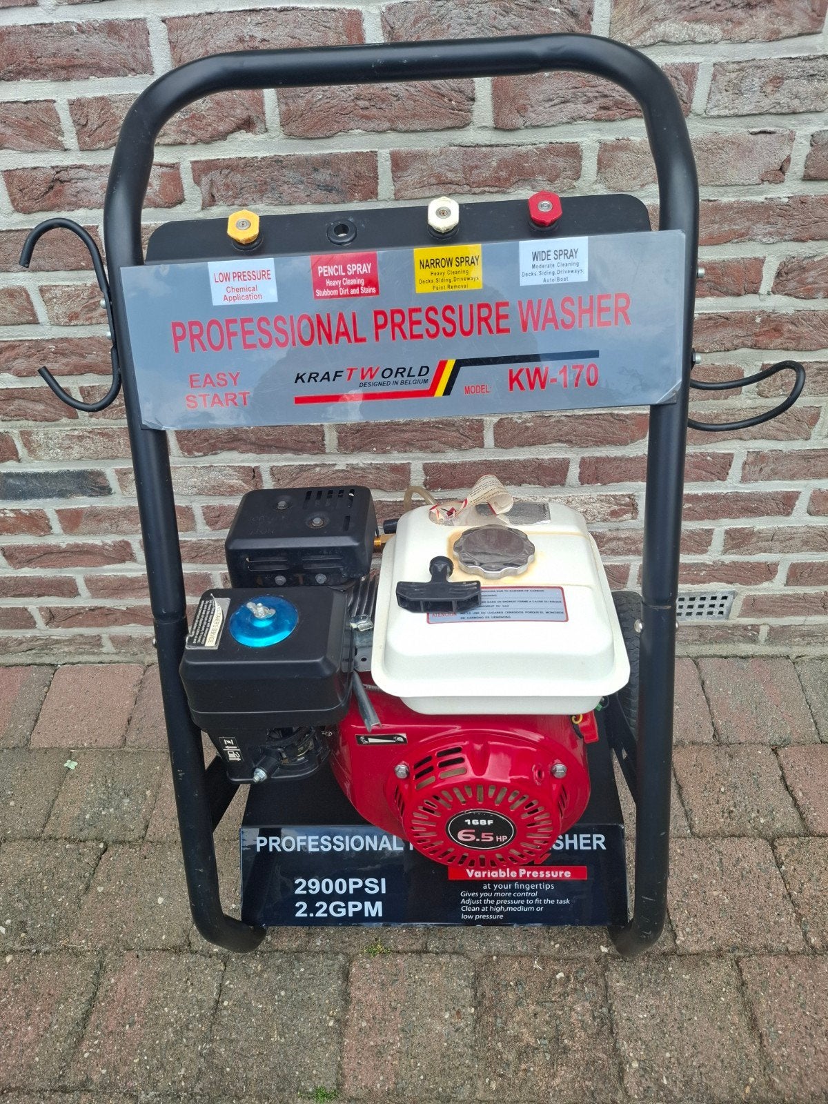 Hogedrukreiniger op benzine, Tuin en Terras, Hogedrukreinigers, Ophalen, Benzine